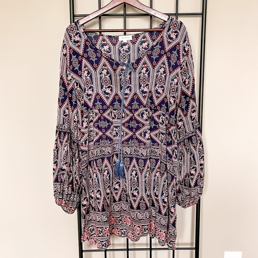 Velzera Boho Aztec Tunic Sz XXL